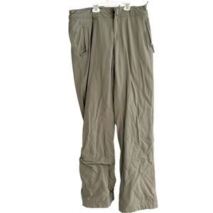 The North Face Insulated Quilted Hiking Outdoor Pants Olive Green Size 8